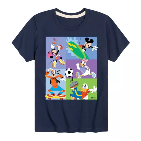 

Футболка спортивная для мальчиков 8-20 лет Mickey Mouse & Friends Disney, синий