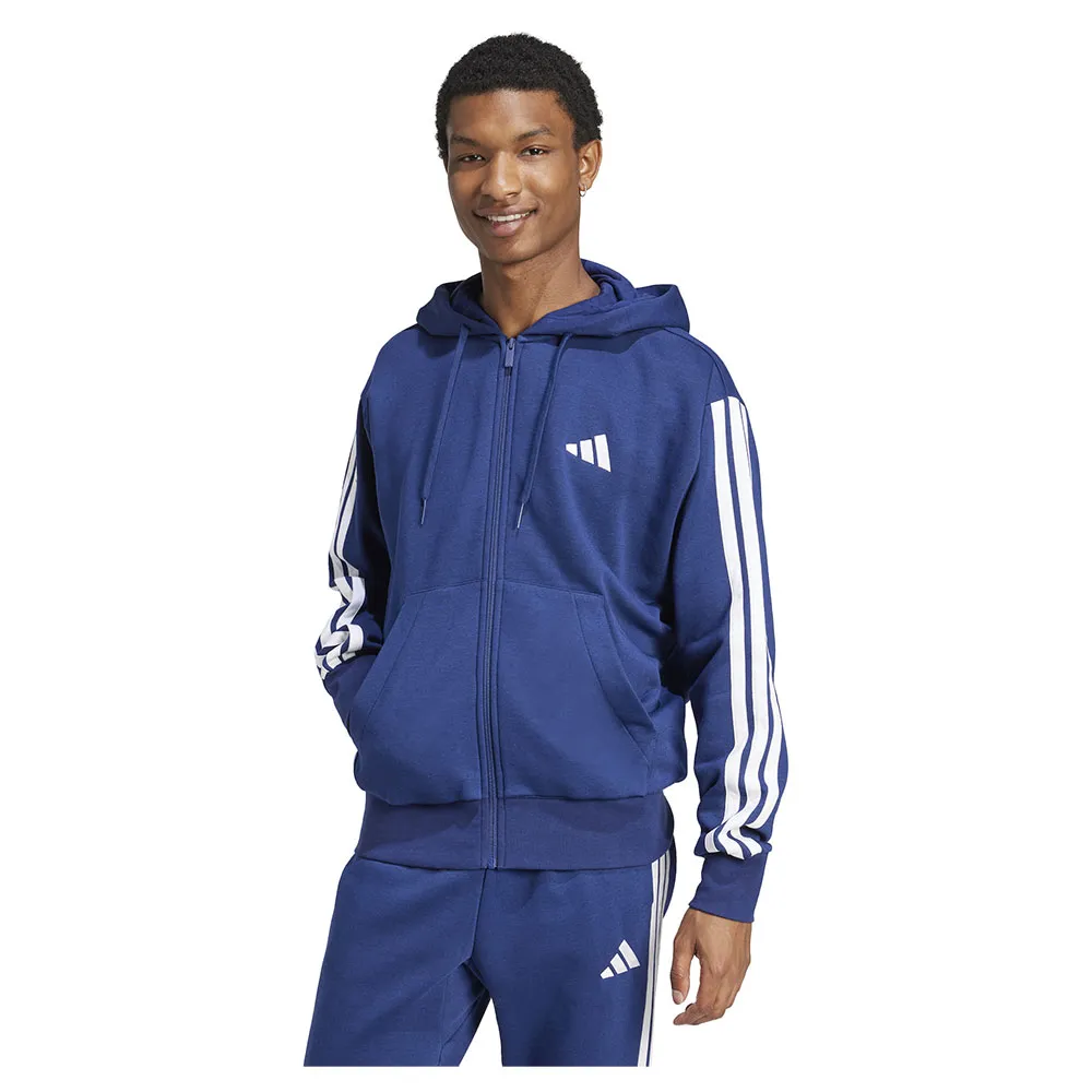 

Толстовка adidas Essentials 3 Stripes Fleece full zip, синий