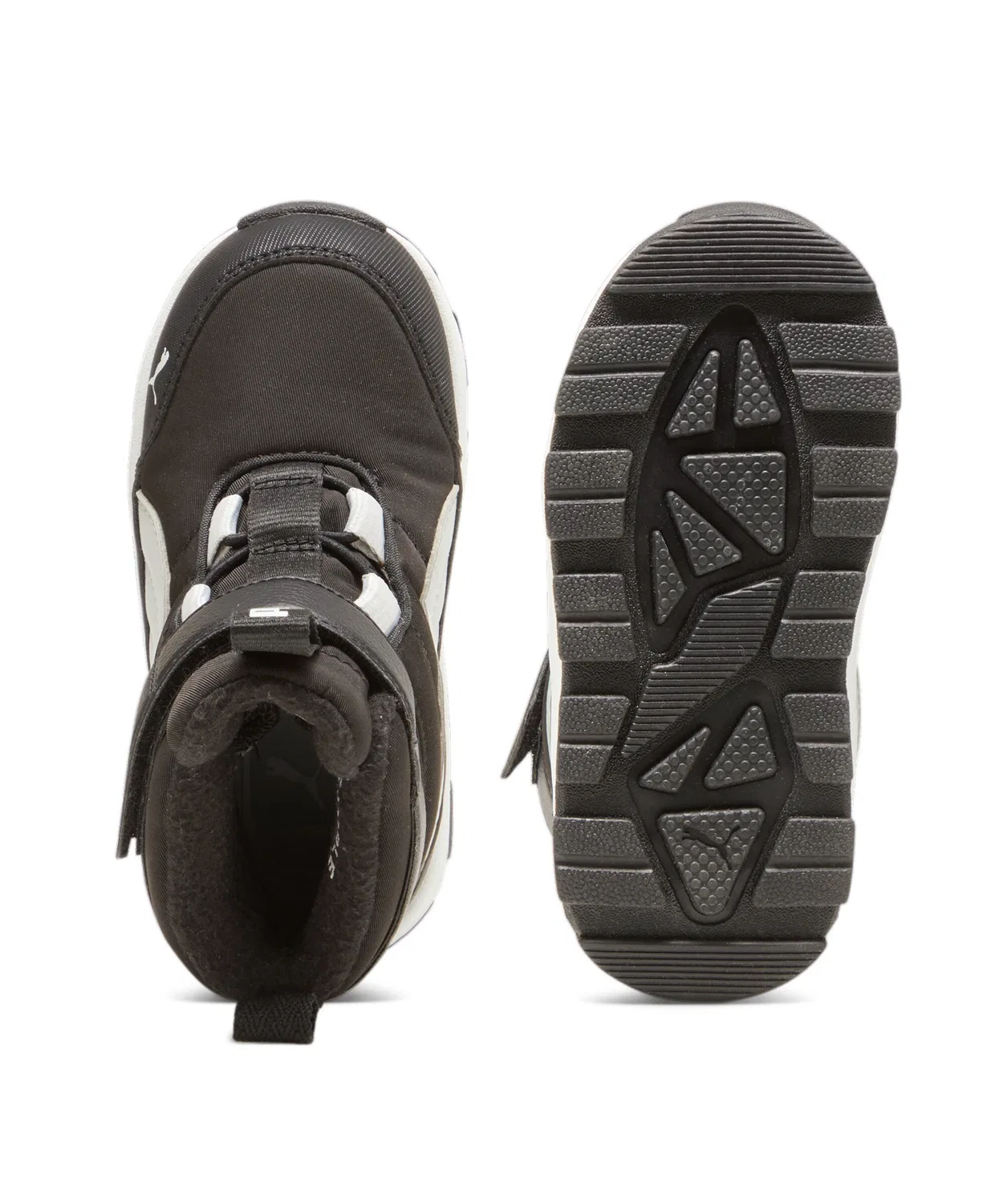 Ботинки детские PUMA Evolve Putext с SoftFoam+, 12-16cm, чёрно-серые — фото 4