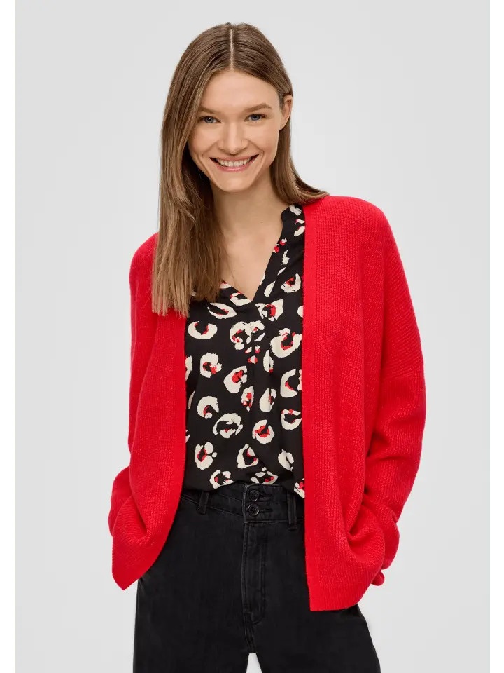 

Кардиган sOliver Strickjacke langarm, красный