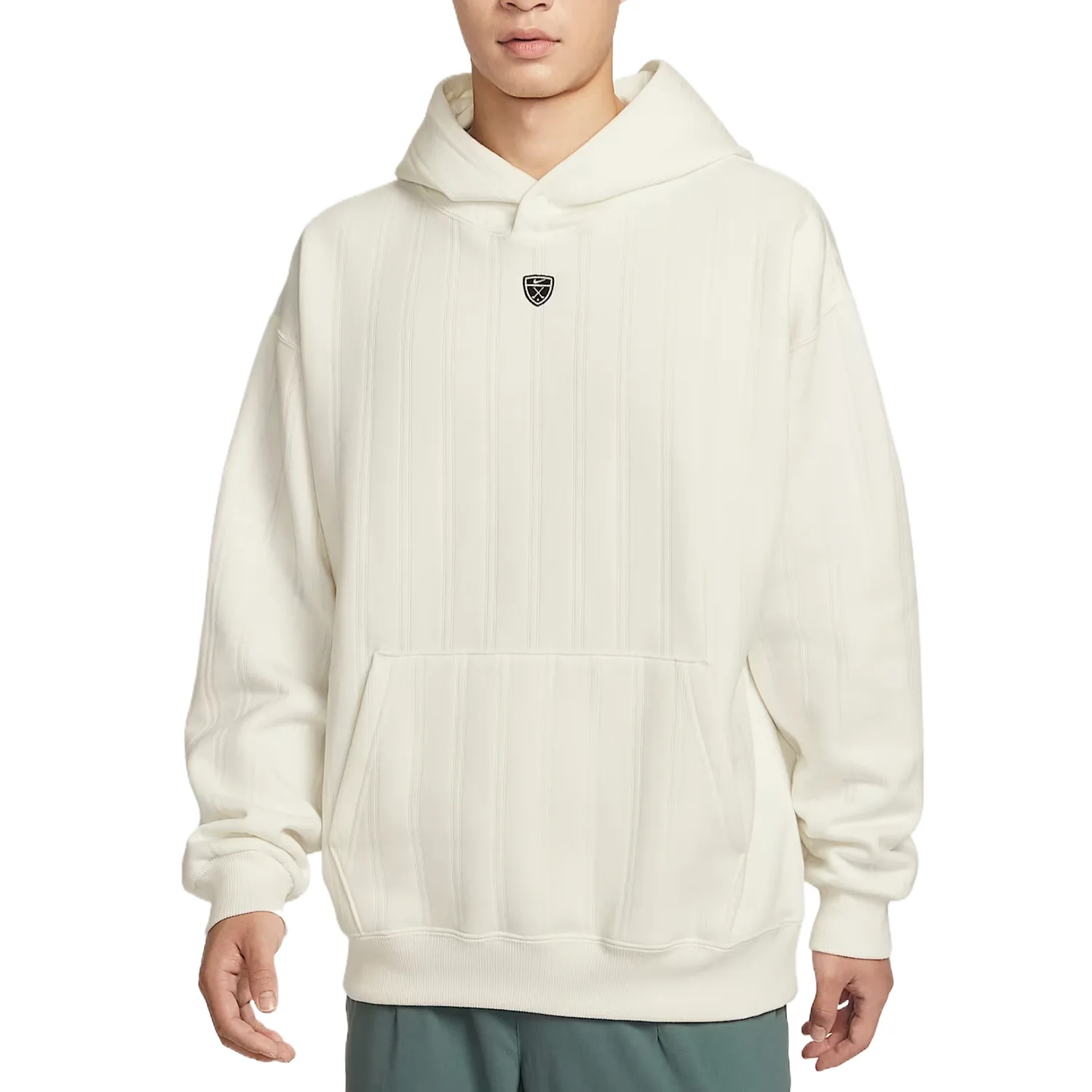 Толстовка Therma FIT мужская Nike, Canvas White/Black