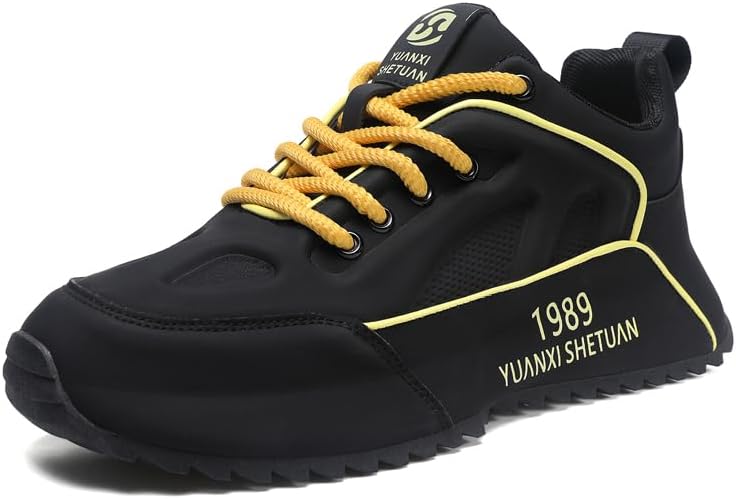 

Спортивные кроссовки, модные беговые туфли, черно-белые с красными, зелеными и желтыми акцентами, повседневные спортивные тренировочные обувь Generic