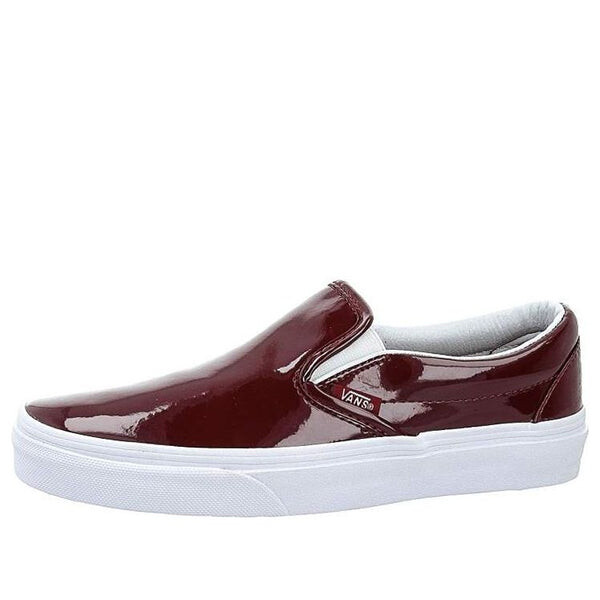 

Кроссовки slip-on low tops casual skateboarding shoes red Vans, красный