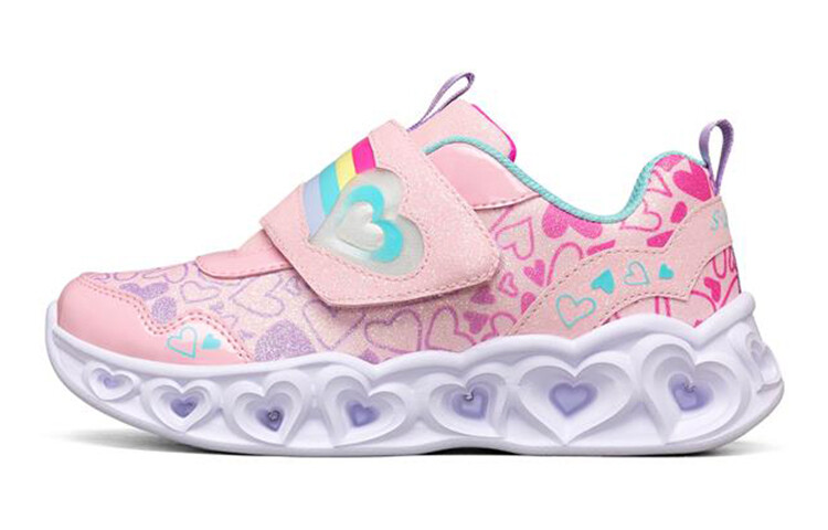 

Детские кроссовки Heart Lights GS Low-top розовые/лавандовые Skechers