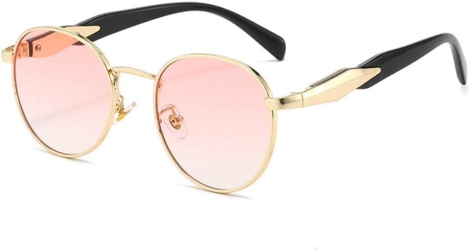 

Популярные модные овальные солнцезащитные очки для женщин, прозрачные градиентные линзы, защита от УФ-излучения UV400, трендовые солнцезащитные очки для мужчин LXLHWN, Golden Pink Gradient