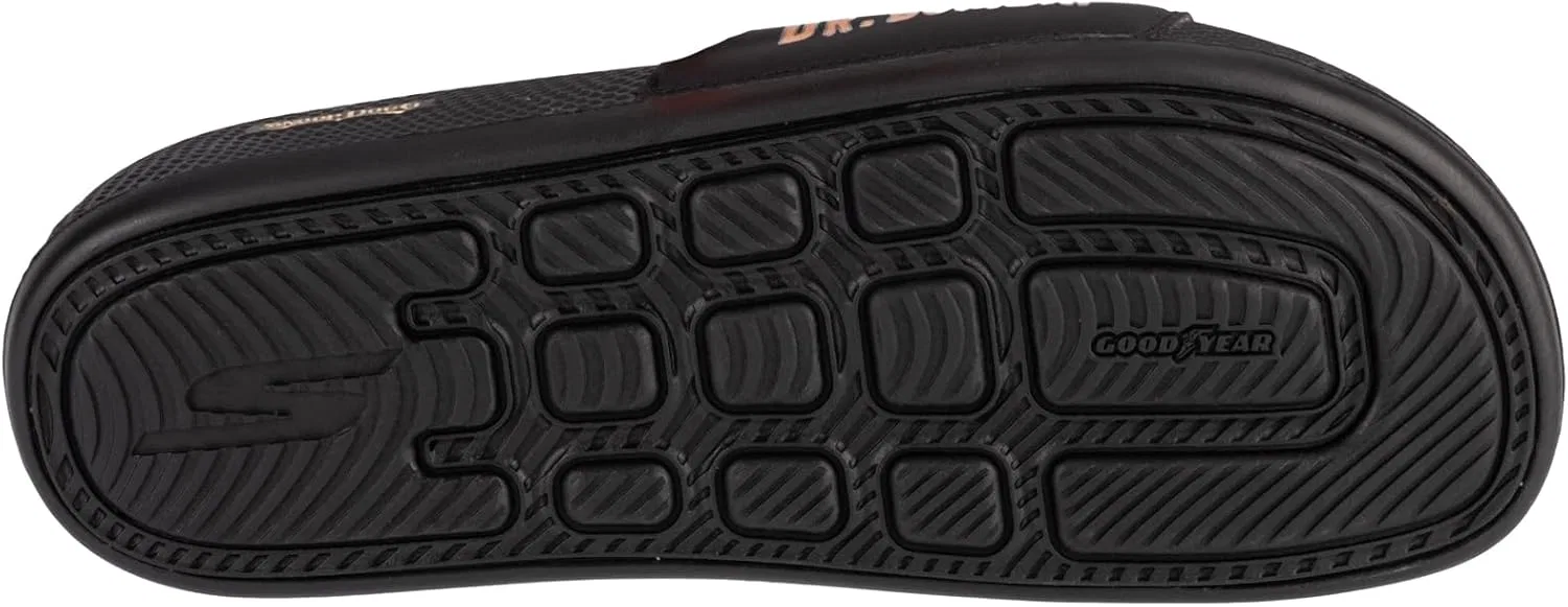 Мужские сандалии Skechers Hyper Sandal Dr. Bombay Slides, Black — фото 4