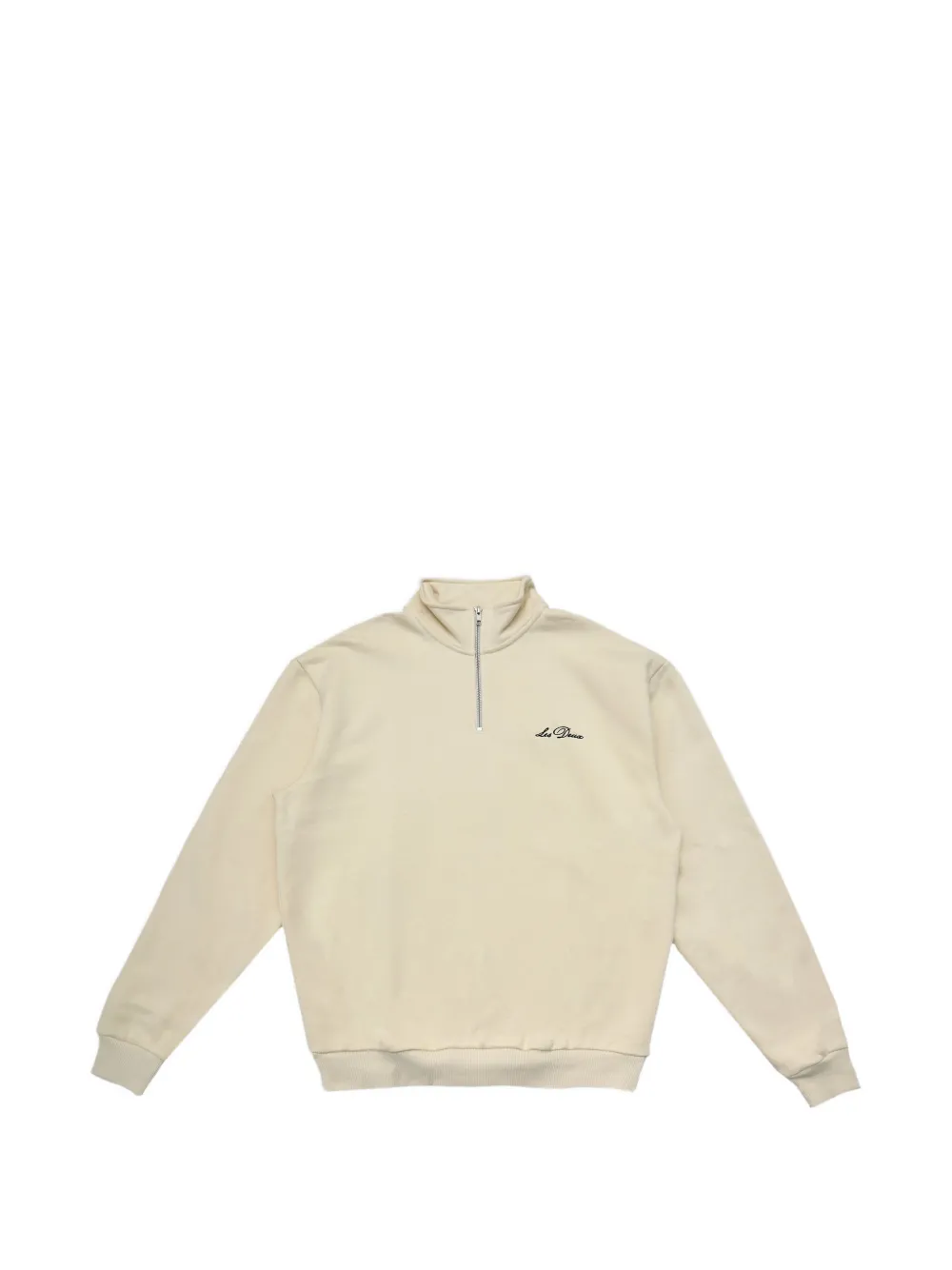 

Толстовка с вышивкой и молнией до половины Les Deux, бежевый