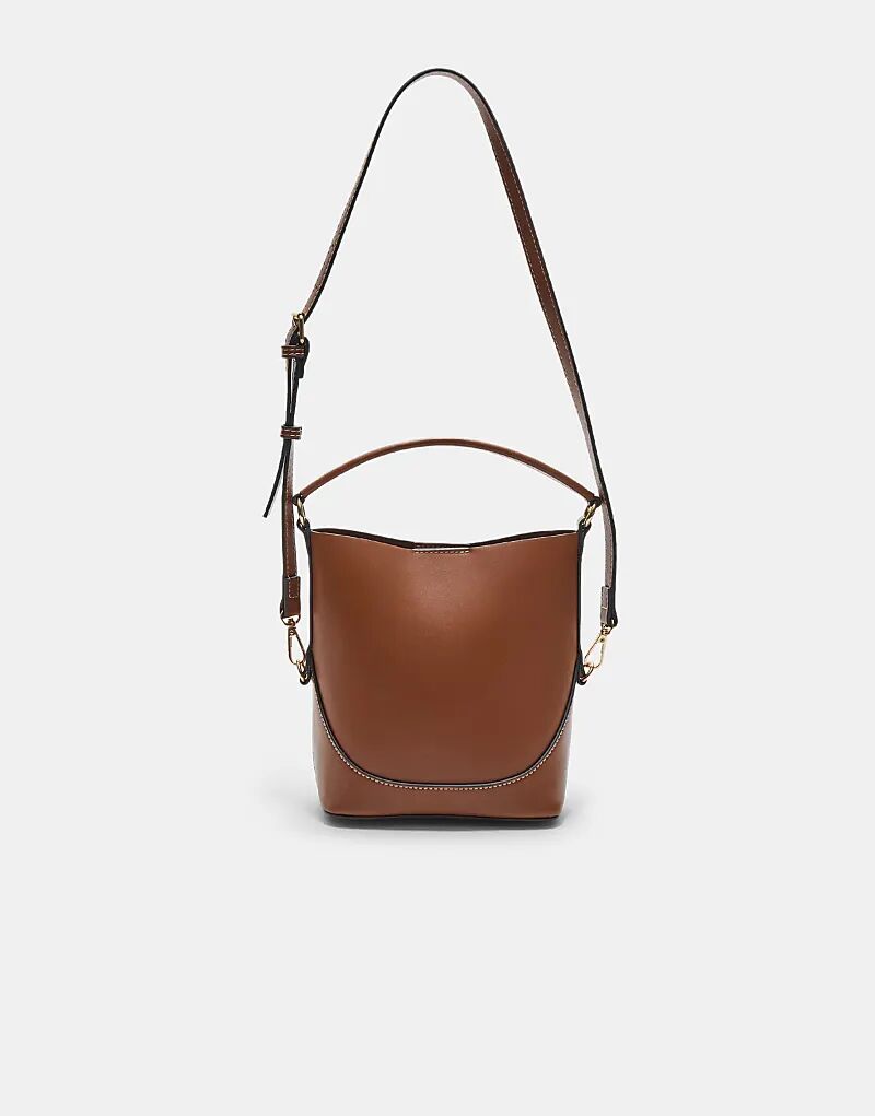 

Мини-сумка Stradivarius с ремешком, цвет бледно-верблюжий
