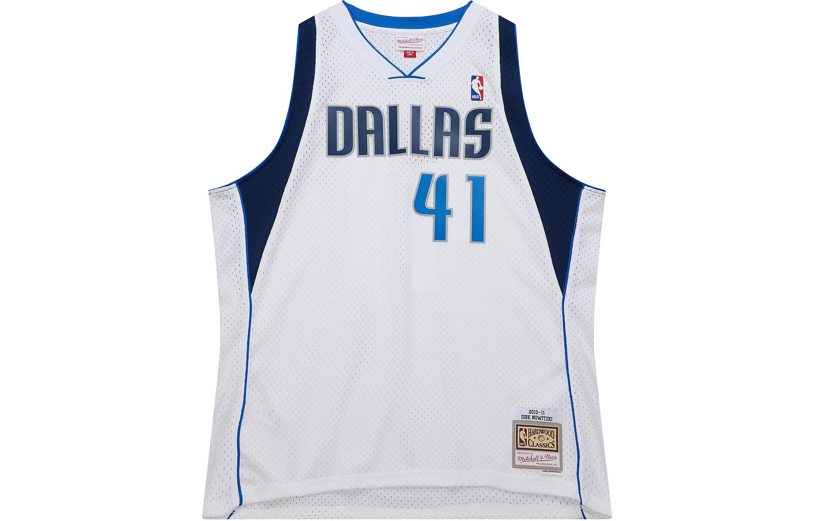 

Mitchell Ness Баскетбольная майка Mitchell & Ness SW Fan Edition, Mavericks, Nowitzki, мужская, белая