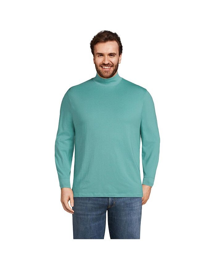 

Мужская футболка с воротником-стойкой Super-T Lands' End, цвет Teal shadow