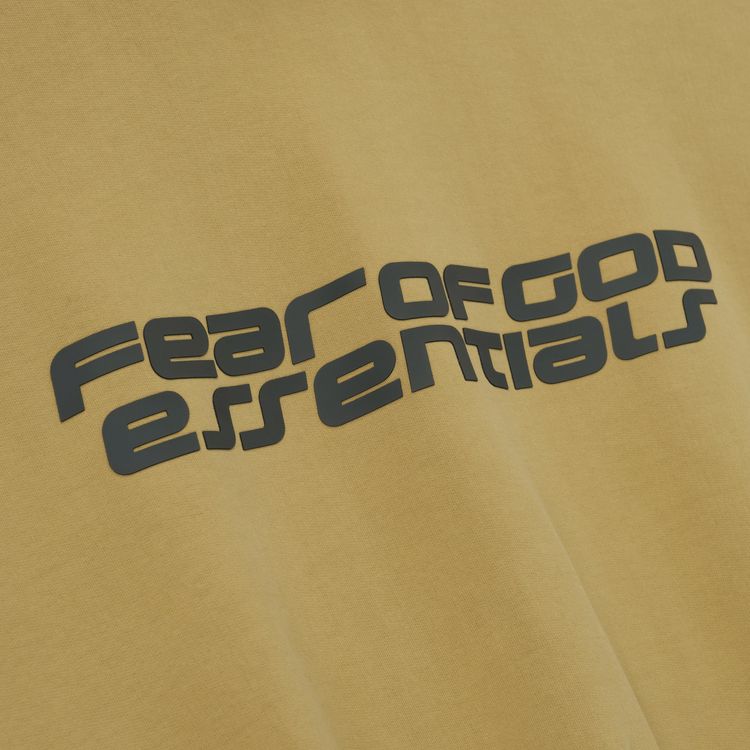 Укороченная свободная толстовка Fear of God Essentials, желтый — фото 3
