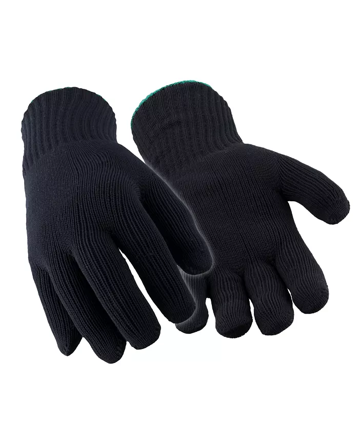 

Мужские перчатки Dual-Layer Knit Insulated с влагоотводящими свойствами, комфорт при 20°F, прочные рабочие перчатки для холодной погоды (продаются дюжинами) Refrigiwear, черный