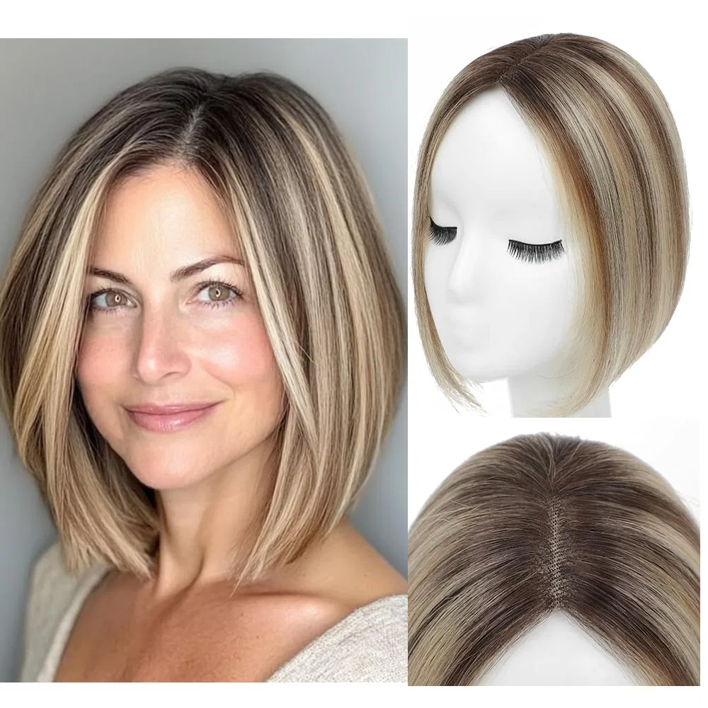 Накладные волосы из натуральных волос Ombre Light Brown от Generisch Lagomance, Ombre Light Brown With Blonde Highlight