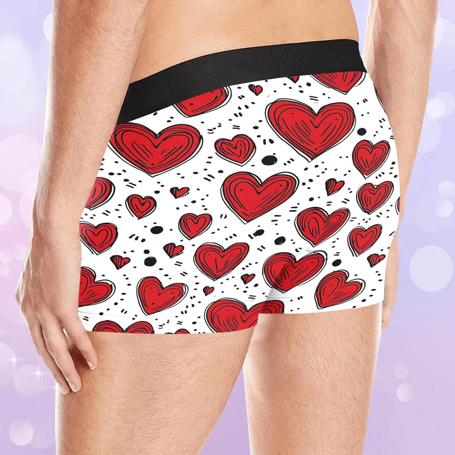 Боксеры с принтом сердца, Valentines Love, мультиколор#01 — фото 2