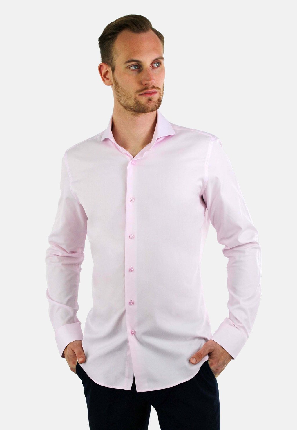 

Классическая рубашка NON IRON HANDCRAFTED Vercate, розовый