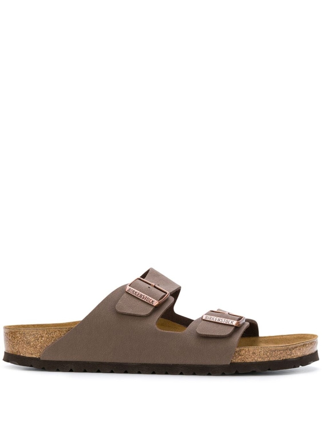 

Birkenstock сандалии с двумя ремешками с пряжками, коричневый