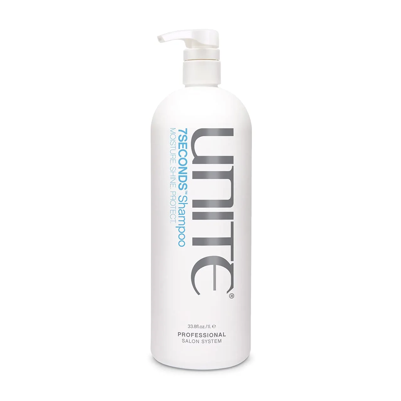 UNITE Hair - 7SECONDS Шампунь - увлажняющее средство для блеска и защиты цвета, защищает от ультрафиолета и термовоздействия, легкая формула для всех типов волос - 946 мл