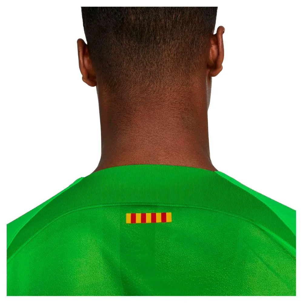 Лонгслив Nike FC Barcelona 22/23 Dri Fit goalkeeper, зеленый — фото 4