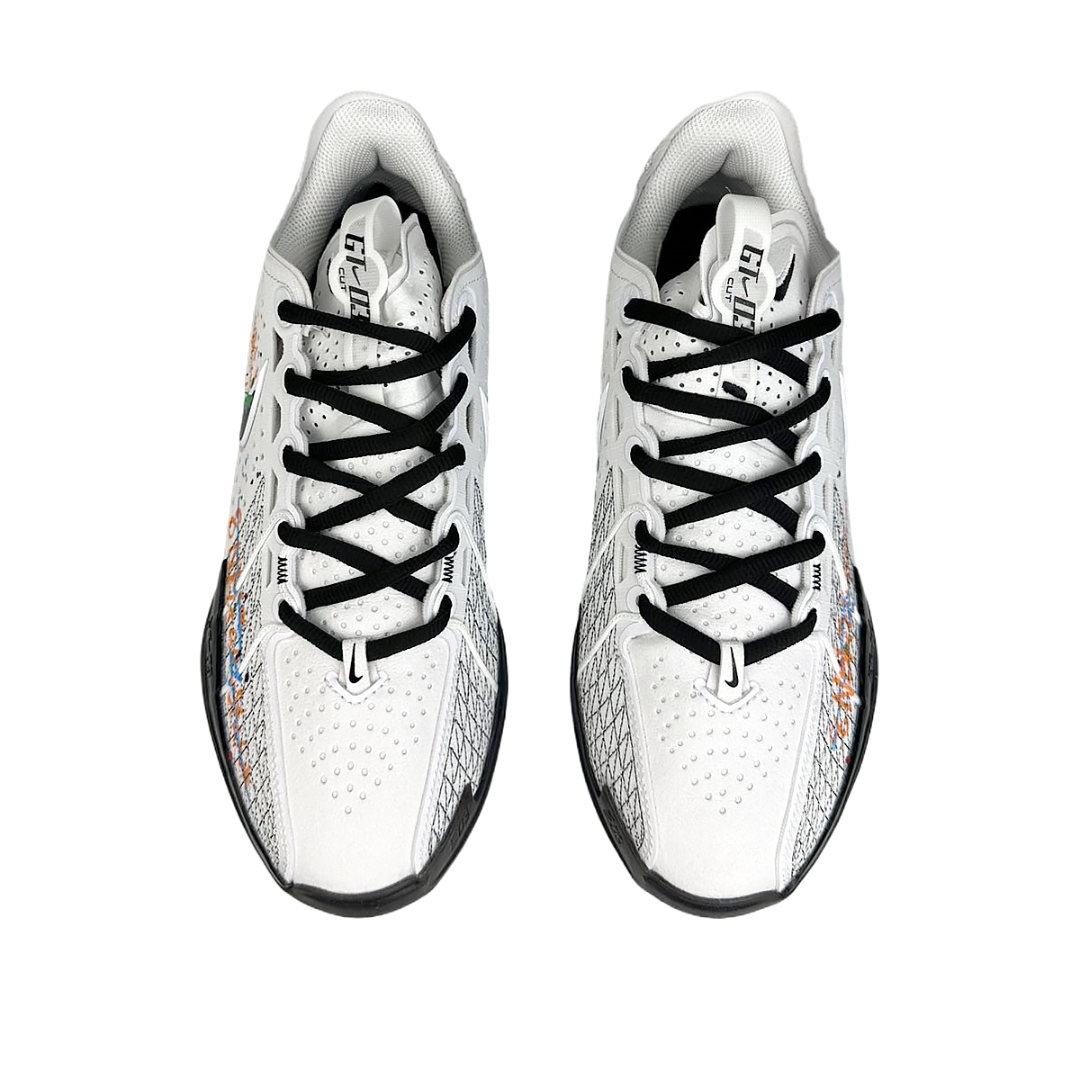 Nike Air Zoom G.T. Cut 3 Амортизирующие износостойкие низкие баскетбольные кроссовки Unisex Белый Синий — фото 4