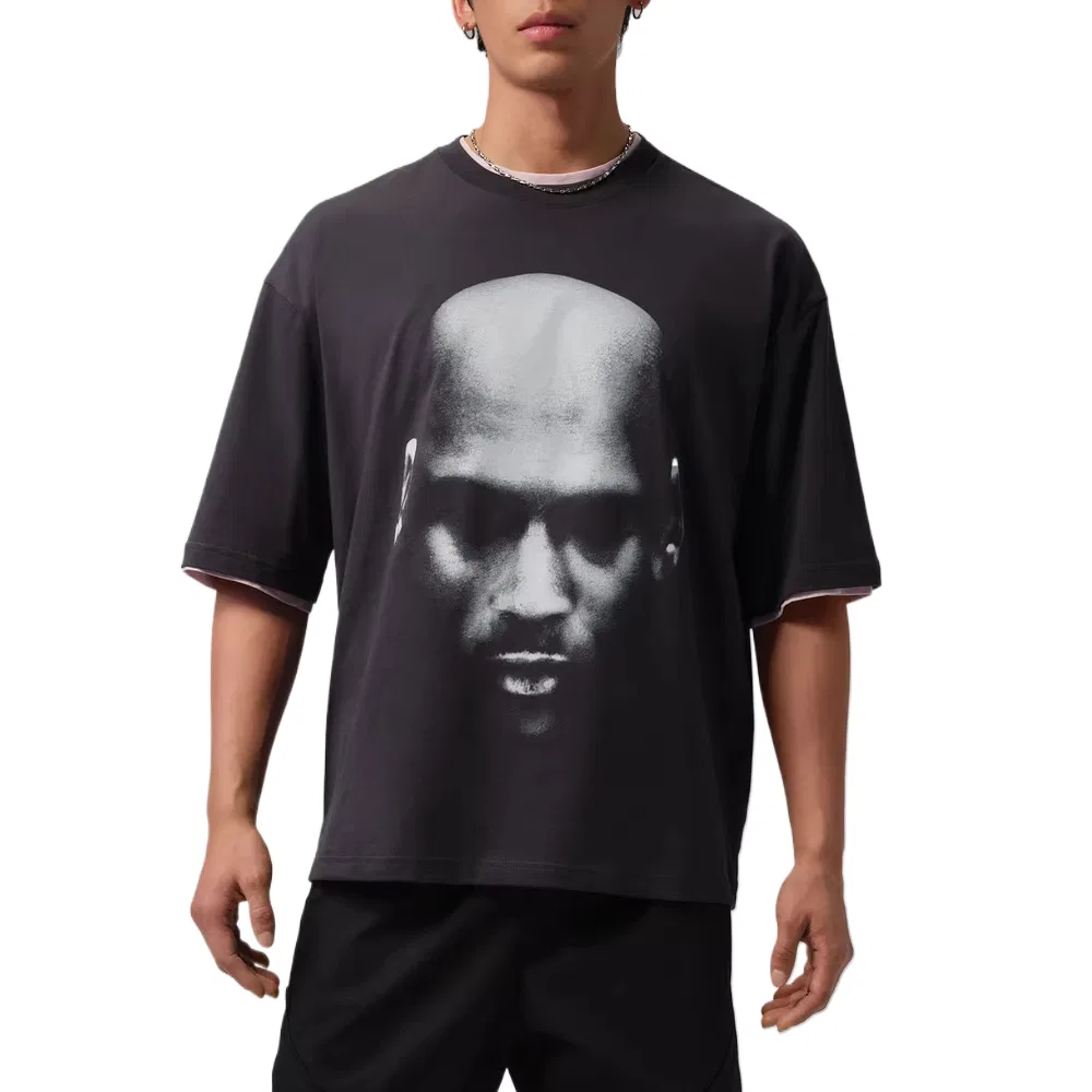 Футболка спортивная Jordan Sport SS26 T-Shirt серая/черная/белая