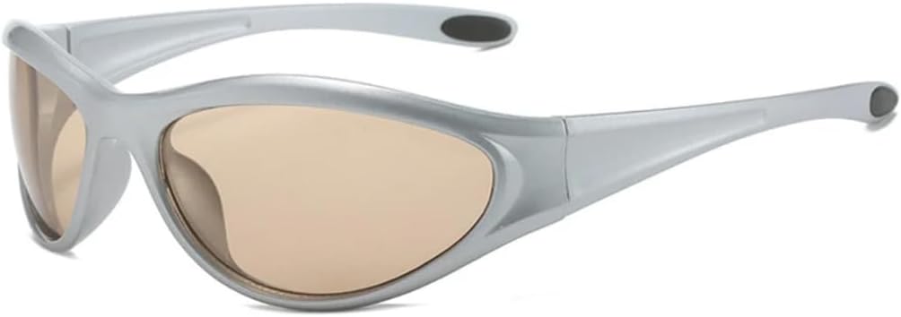 

Ретро-солнцезащитные очки «кошачий глаз» для женщин, модные очки с градиентным зеркальным покрытием, защита от УФ-излучения UV400 для мужчин, для активного отдыха и спорта, в стиле панк UUPTTPL, Silver Champagne