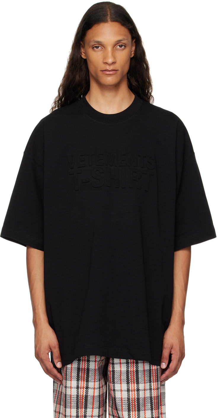 

Футболка с логотипом Illusion VETEMENTS, черный