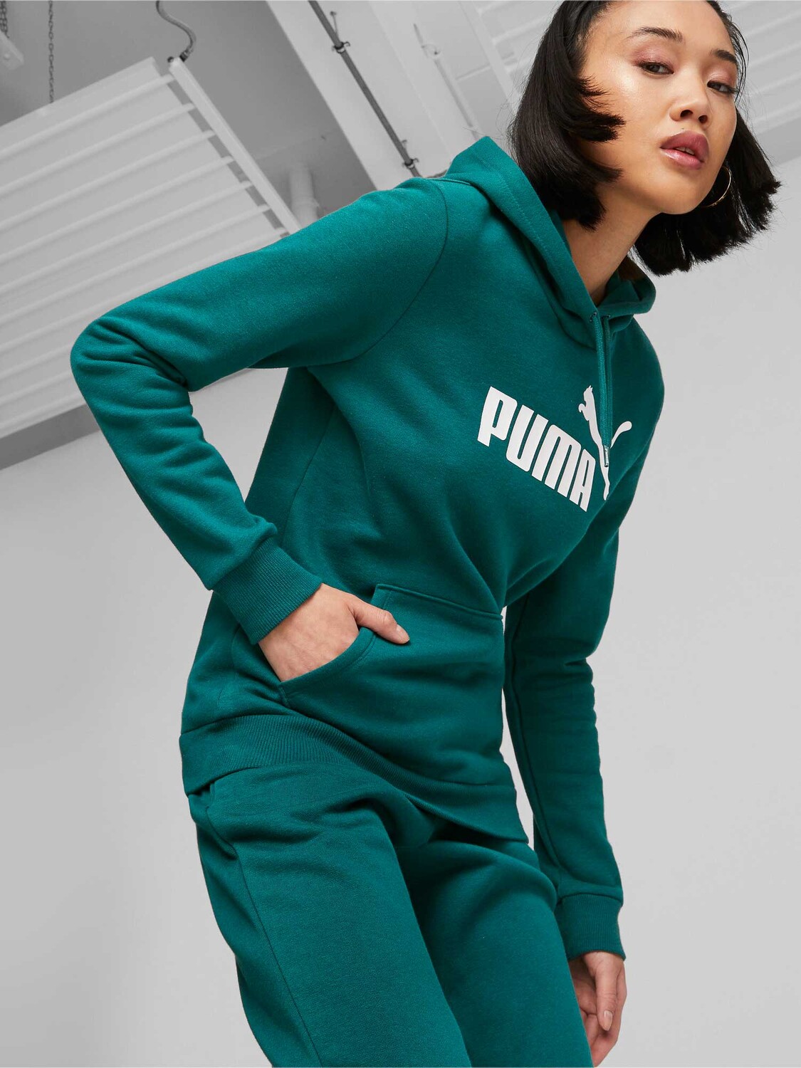 

Толстовка Puma ESS Logo Hoodie FL (s), зеленый