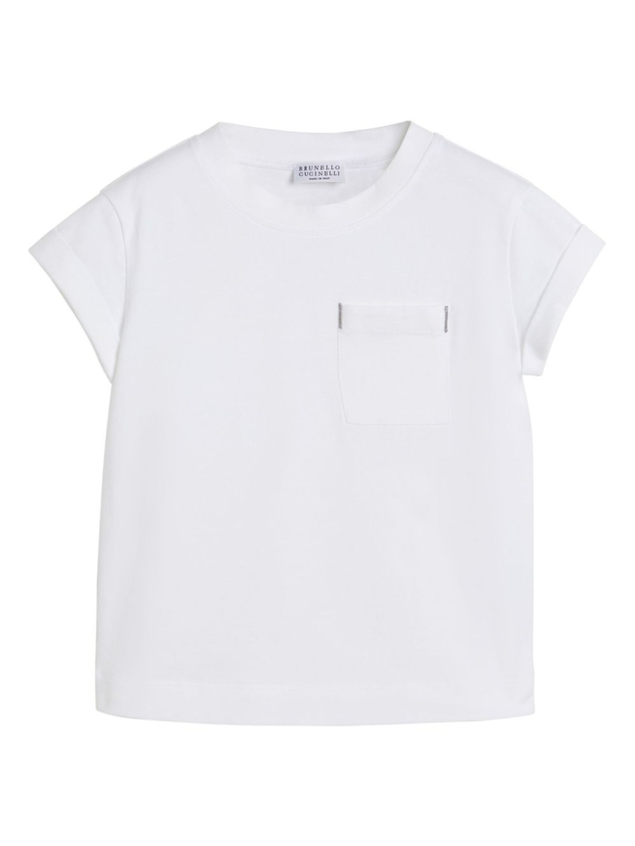 

Brunello Cucinelli Kids базовая футболка, белый