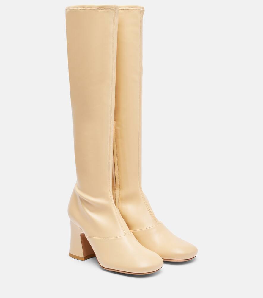 Ботинки Janis 80 до колена Chloé, Petal Beige