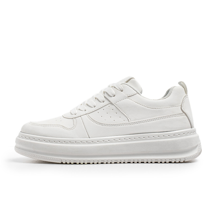 

Износостойкие амортизирующие дышащие бесшумные балансировочные низкие детские скейтбординг кроссовки для подростков Cotton Gene, белый