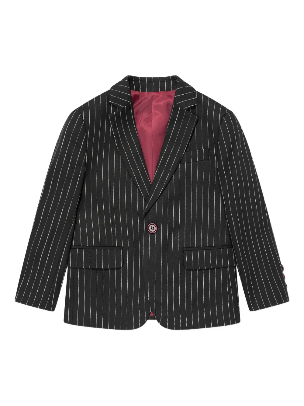 Костюм в тонкую полоску SUITLAB KIDS, черный — фото 2