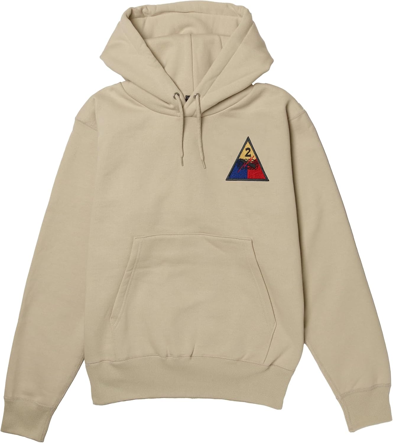 

Толстовка с капюшоном в стиле F, нашивка с гербом армии США, флисовая подкладка, пуловер, цвет: серый (stone) F-Style