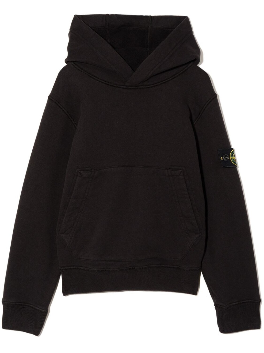 

Stone Island Junior худи с нашивкой-логотипом, черный