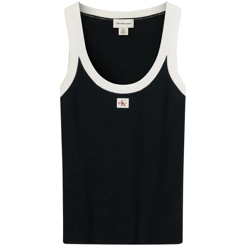 Джемпер женский с круглым вырезом Moderate Calvin Klein, UB1-Space Black — фото 3