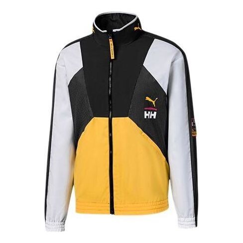 

Куртка x helly hansen track top jacket 'yellow white black' Puma, желтый