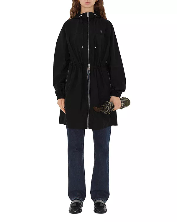 

Парка из нейлона и хлопка Burberry, черный