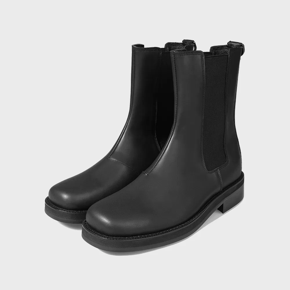 Мужские кожаные челси Minimal Line, матовые чёрные, от Firenze.A