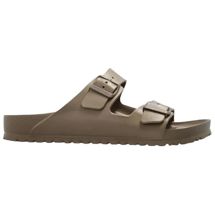 Шлепанцы с двумя пряжками Birkenstock серые — фото 3