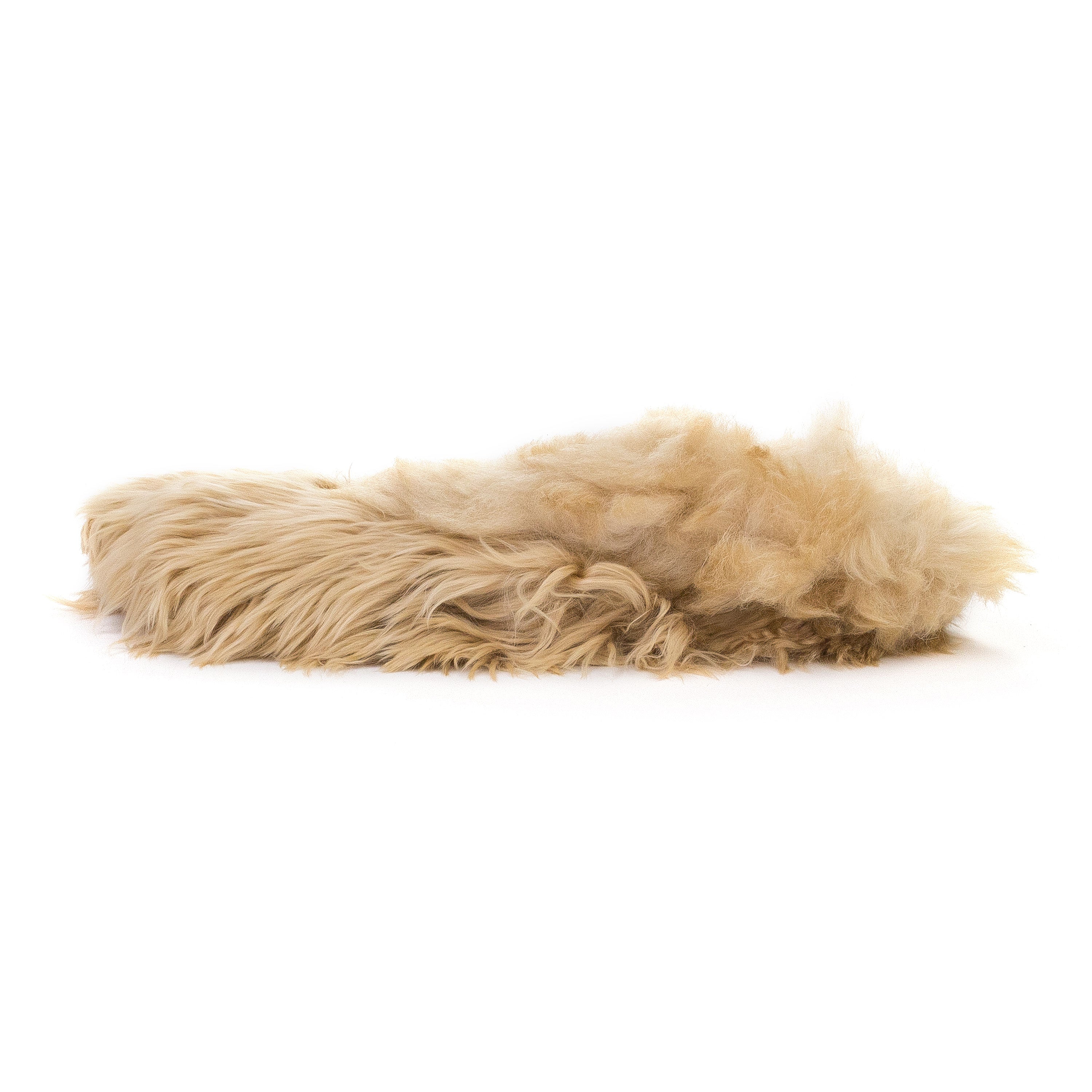 Бежевые тапочки TG с длинным ворсом ALPACA TG — фото 2