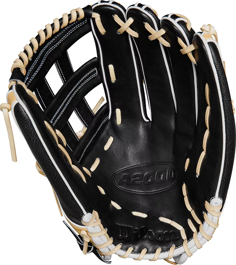 

Перчатки Wilson 14" A2000 SuperSkin Series Slowpitch 2024 г, цвет Black/Blonde