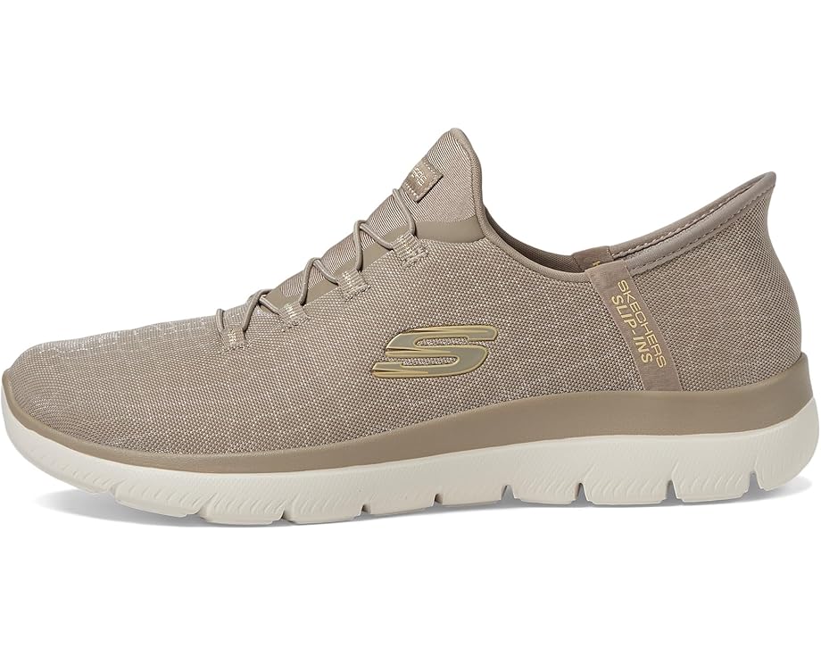 Кроссовки SKECHERS Summits-Classy Night Hands Free Slip-Ins, цвет Taupe/Gold — фото 4