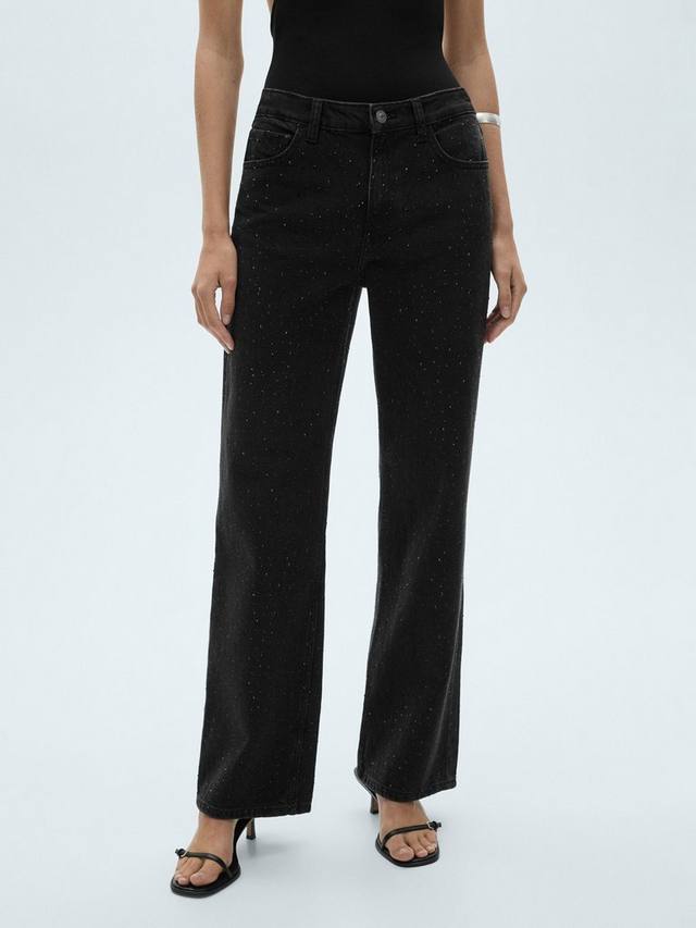 

Джинсы с рисунком от dioni Mango, цвет Dark Open Grey