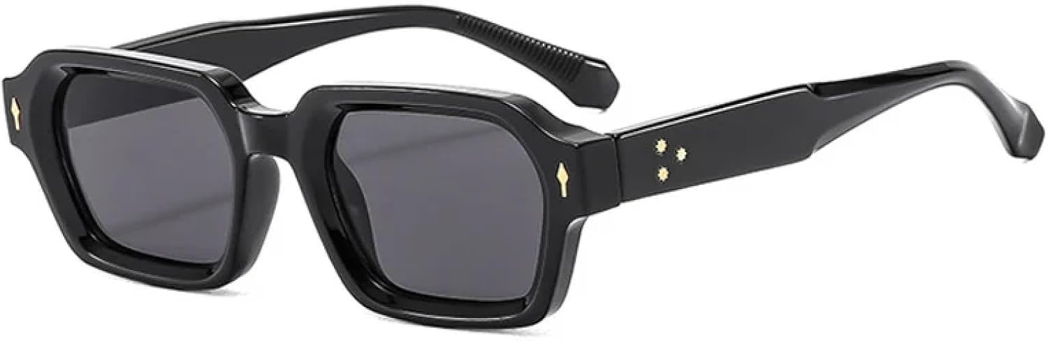 

Солнцезащитные очки с защитой от УФ-излучения UV400 | Небольшие градиентные очки в стиле панк | Для женщин и мужчин | Для занятий спортом на открытом воздухе и вождения DSVIGF, Black-black