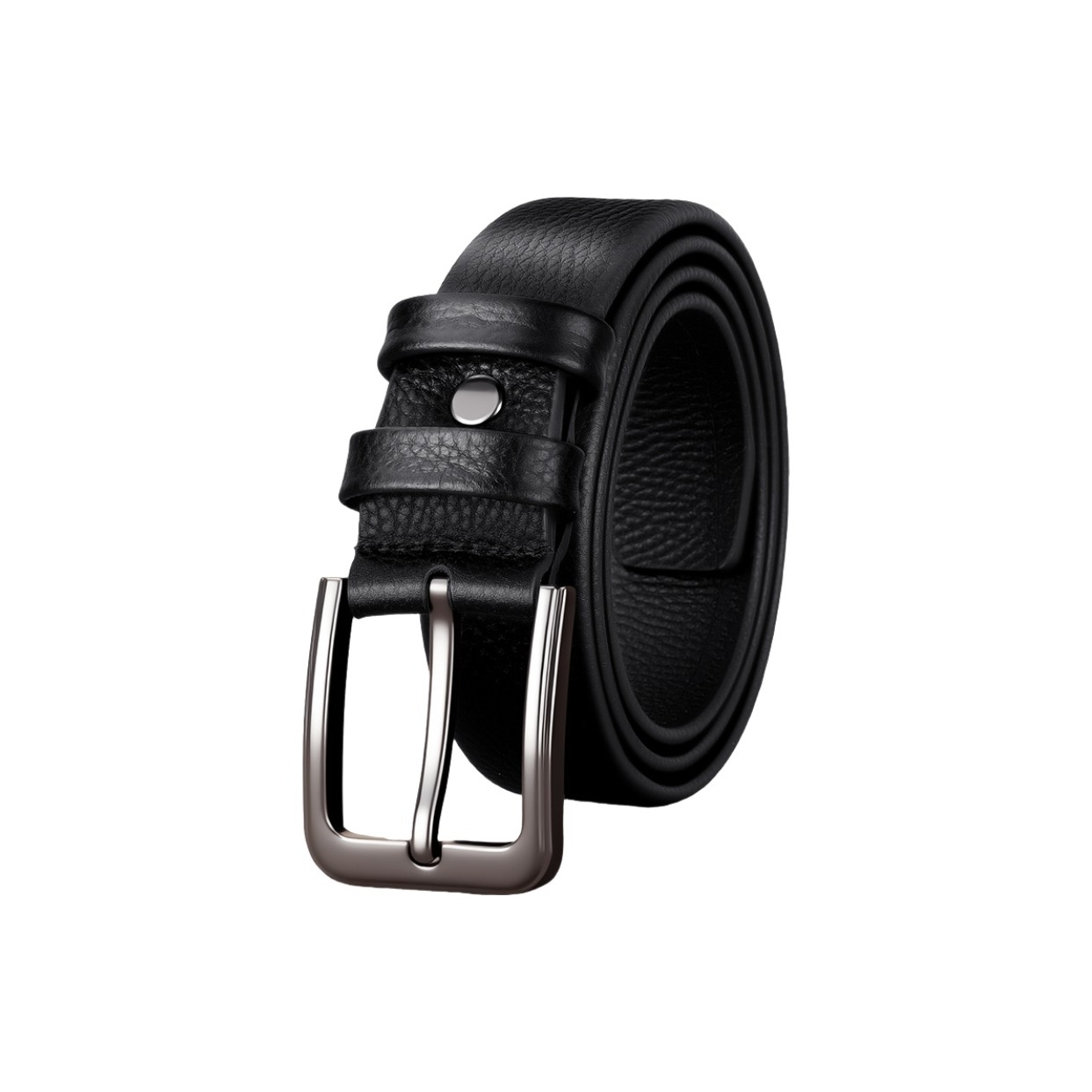 

Кожаный ремень из коровьей кожи Unisex WARRIOR, gentleman черный