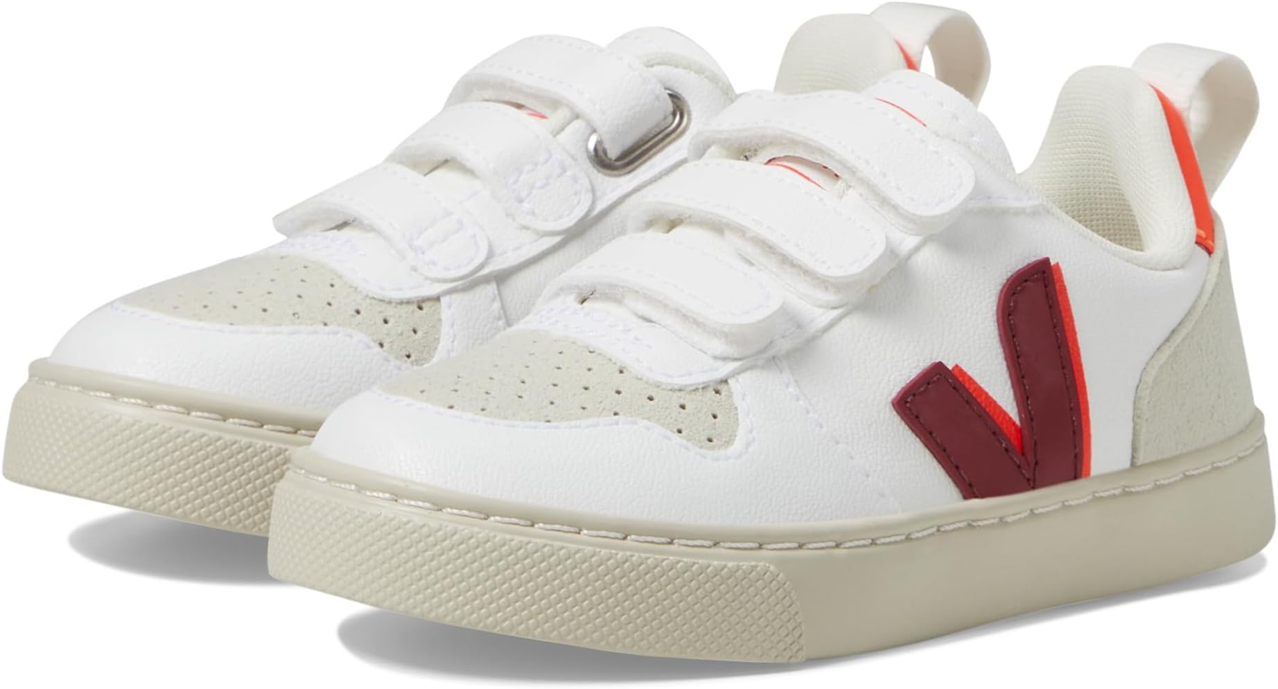 

Кроссовки VEJA Kids Small V-10 Winter, White/Marsala/Orange Fluo
