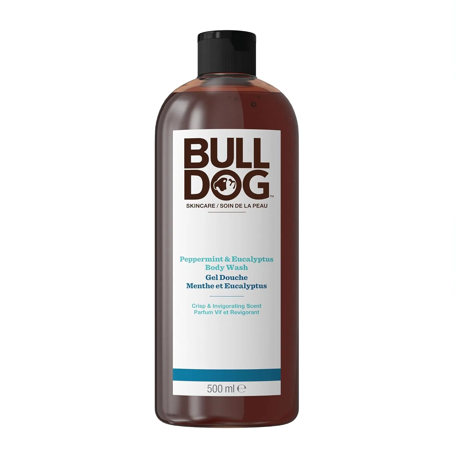 Мужской гель для душа BULLDOG с мятой и эвкалиптом, 500 мл Bulldog