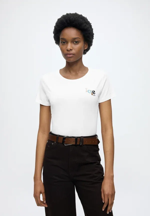 Футболка Elove basic t-shirt Boss, белый — фото 4