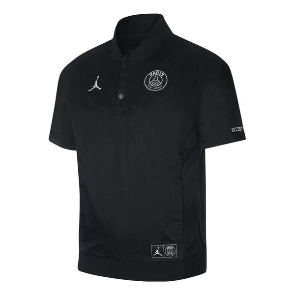 

Куртка men's jordan logo breathable short sleeve jacket Nike, черный