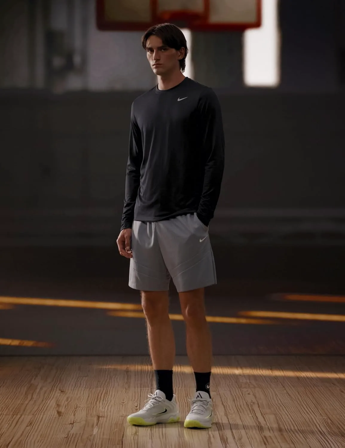 Кроссовки для баскетбола Nike Giannis Immortality 4 для взрослых унисекс, светло-серебристый/черный — фото 2