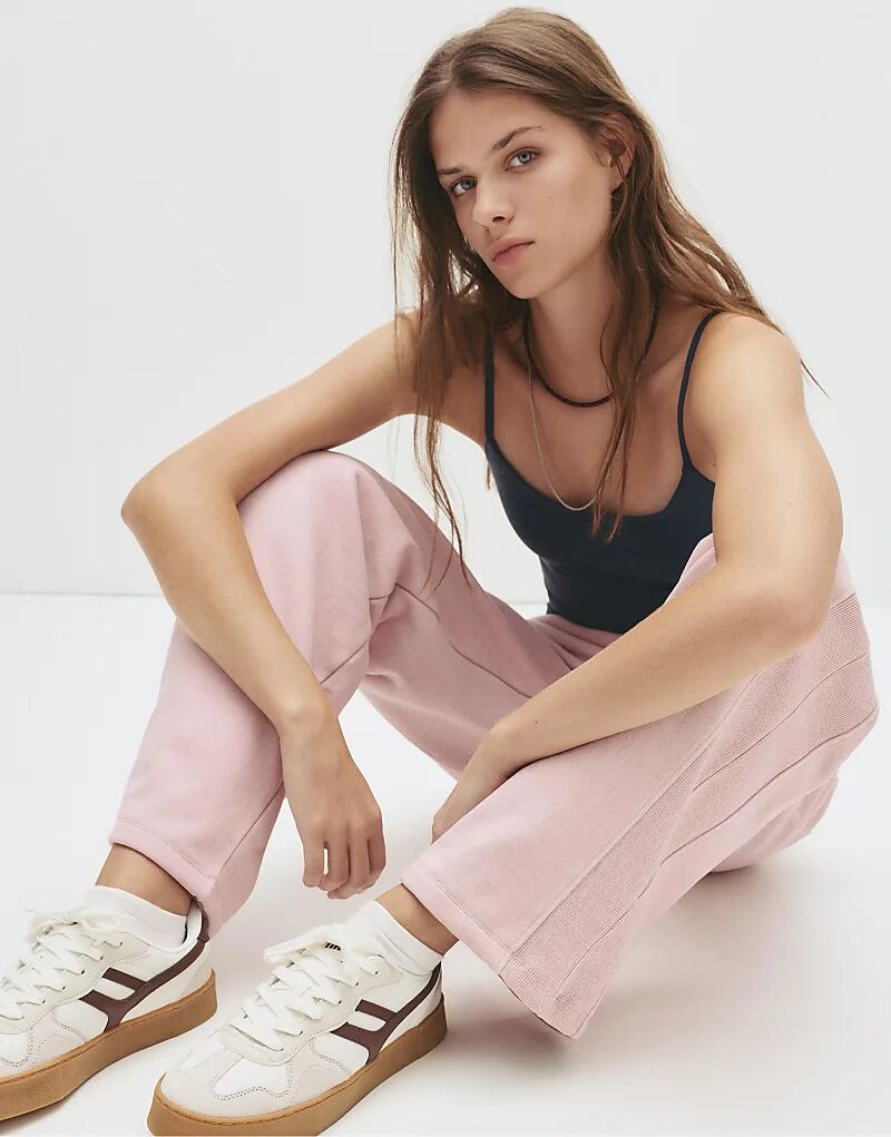 Кроссовки Pull&Bear Chunky в стиле ретро белого цвета